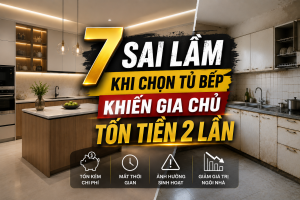 7 Sai Lầm Khi Chọn Tủ Bếp Khiến Gia Chủ Tốn Tiền 2 Lần