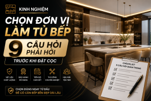 Kinh Nghiệm Chọn Đơn Vị Làm Tủ Bếp: 9 Câu Hỏi Phải Hỏi Trước Khi Đặt Cọc