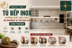 Phong Thủy Tủ Bếp Inox: Hướng Đặt, Màu Sắc Và Những Vị Trí Đại Kỵ Cần Tránh