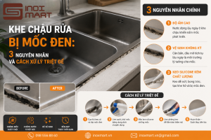 Khe Chậu Rửa Bị Mốc Đen: 3 Nguyên Nhân Và Cách Xử Lý Triệt Để