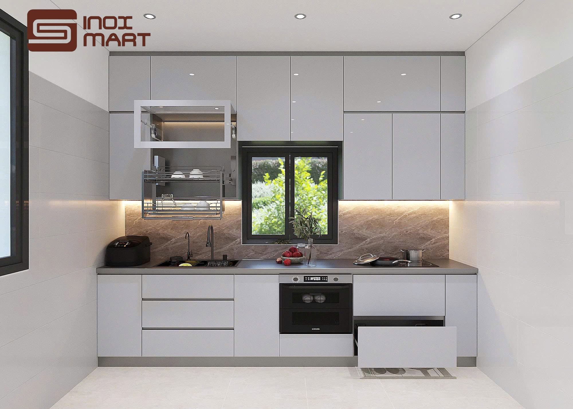 Ứng dụng mặt bàn inox 304 trong tủ bếp